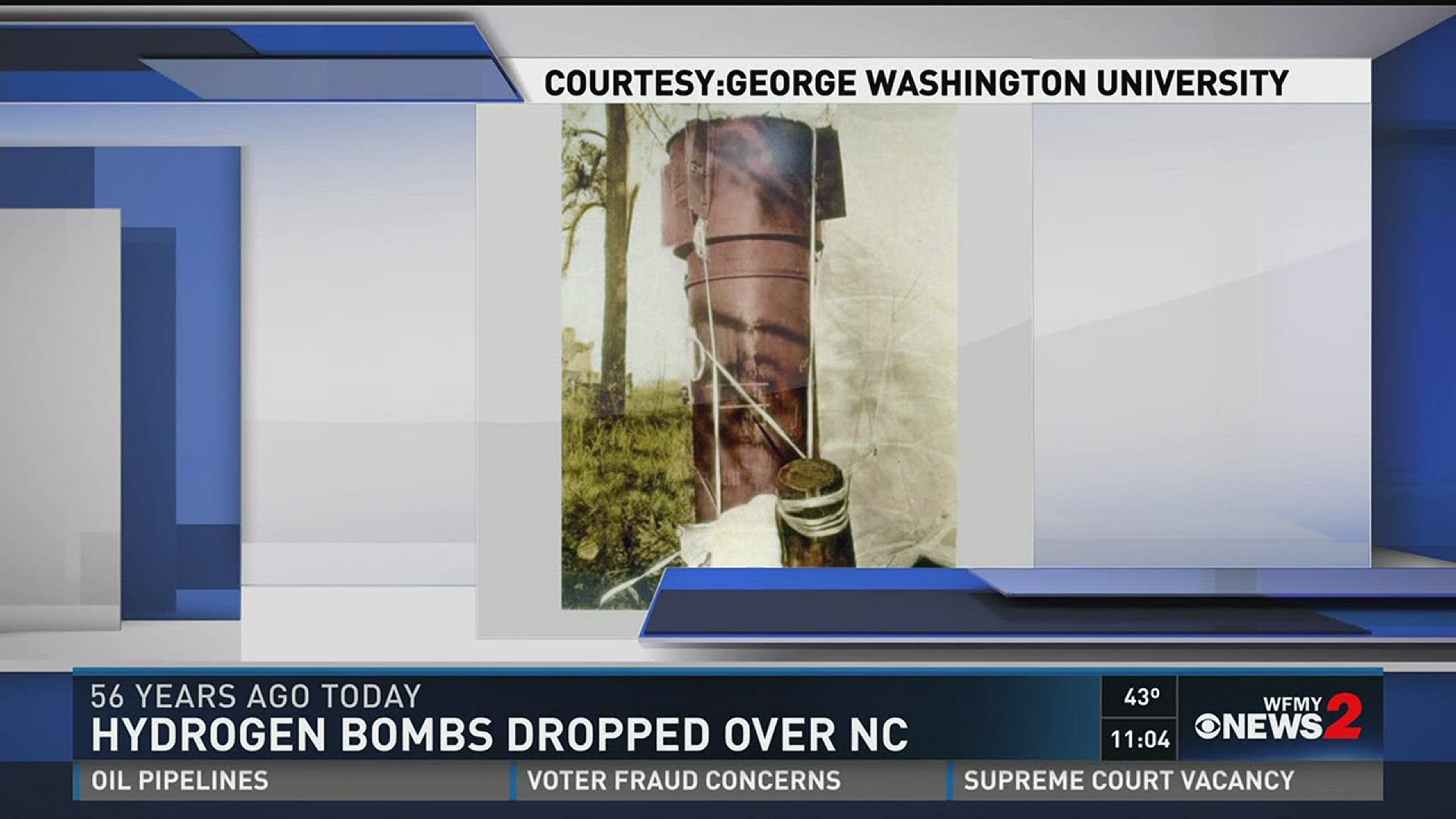 Hydrogen Bombs Dropped Over NC