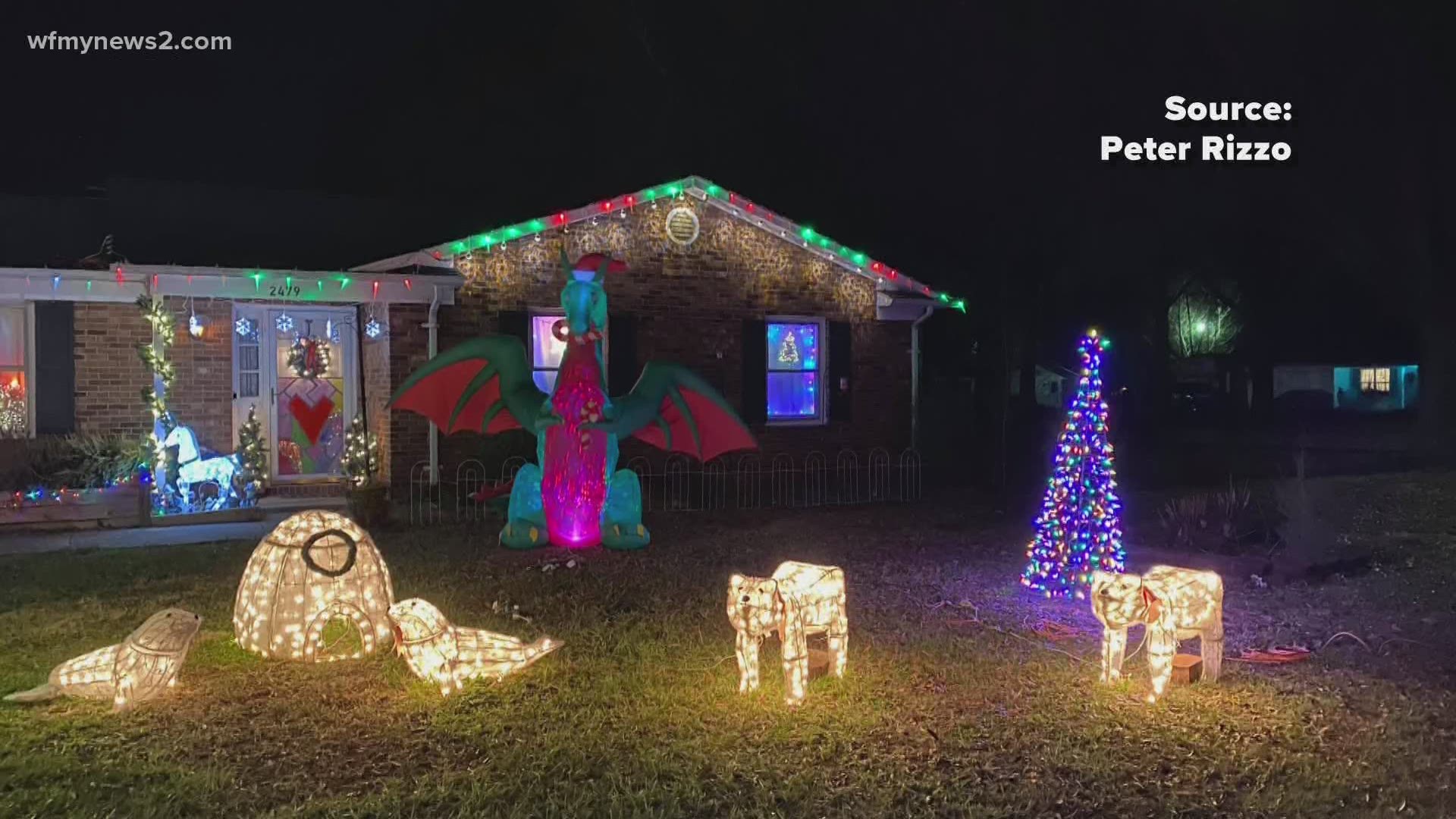Peter Rizzo and his family have put together a Christmas village in their Kernersville neighborhood for years.