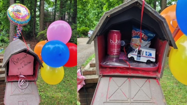 Postal worker surprised by ‘Mailbox Retirement’ party thanks to Greensboro neighbors