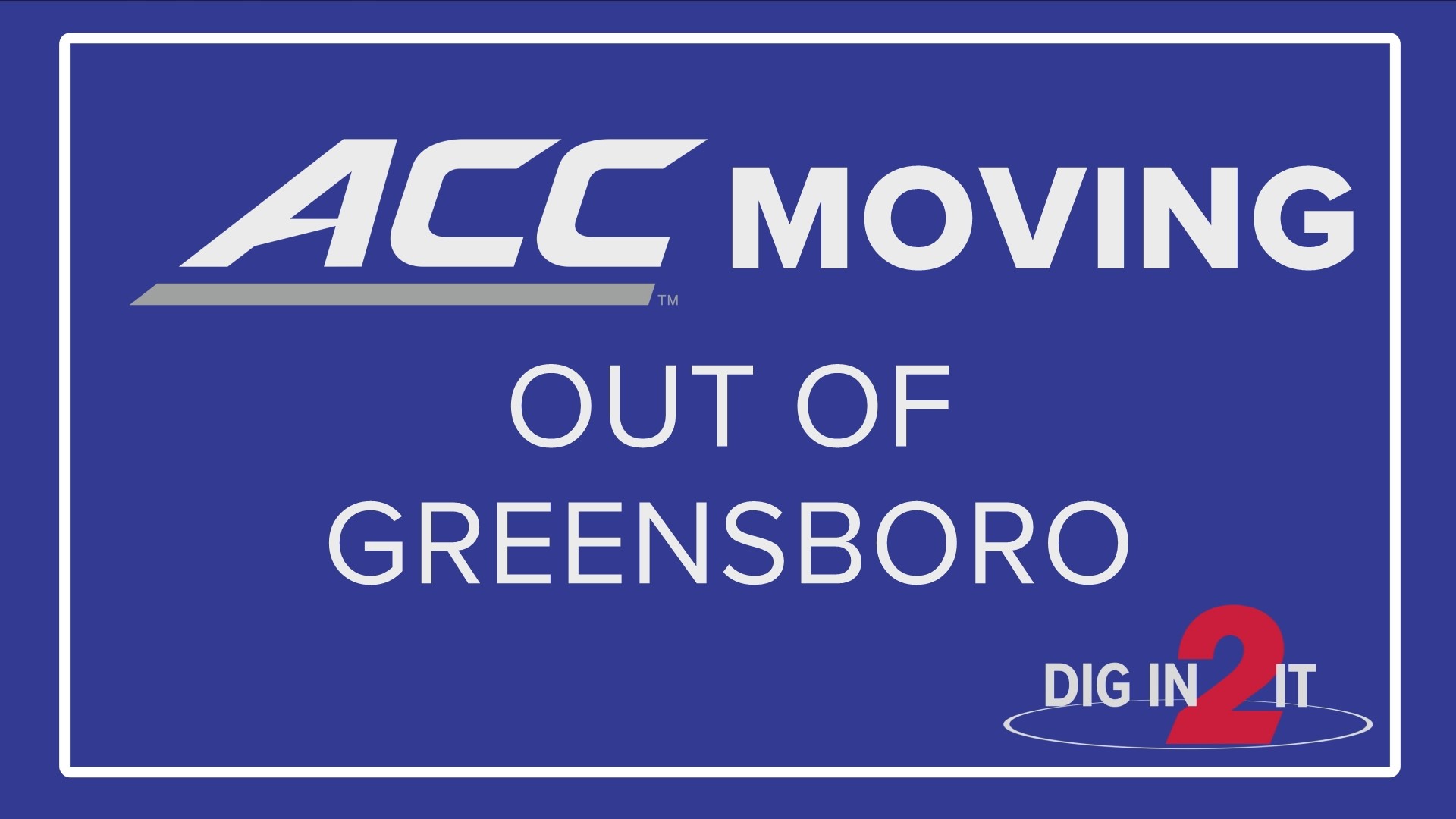 The ACC says it will move it’s headquarters to another North Carolina city – Charlotte.