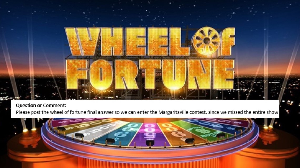 'Wheel of Fortune' clue for Jimmy Buffet Margaritaville home