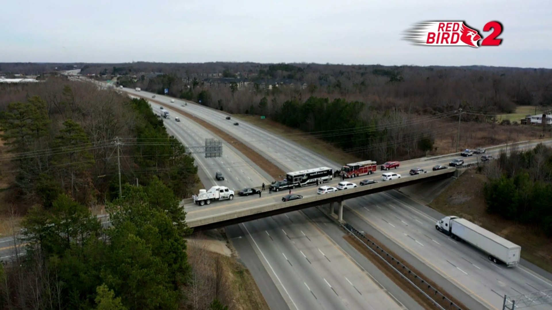 Drone Video From Sgt. Dale Nix's Body Being Escorted Back To Greensboro ...