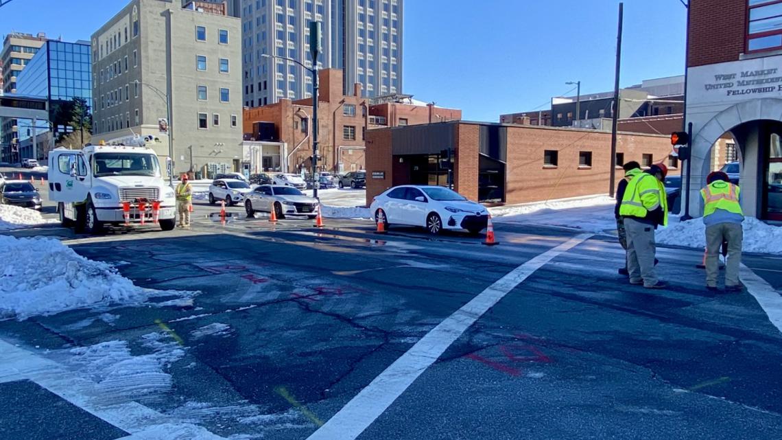 Two lanes of West Friendly Ave closed due to water main break: City