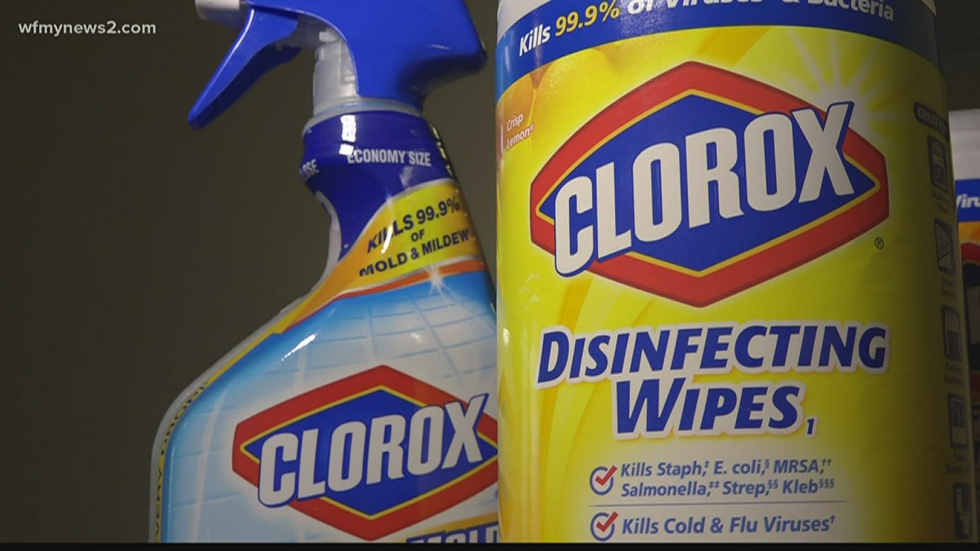 The CDC says calls to U.S. poison centers about cleaner and disinfectant exposures increased by 20% over the past three months.