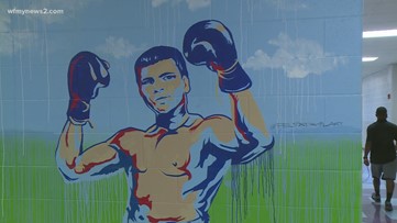 Hairston Middle School’s new mural to inspire students