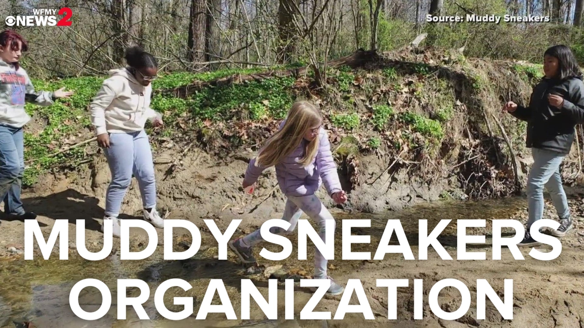 The Muddy Sneakers organization teaches kids the importance of playing outside.