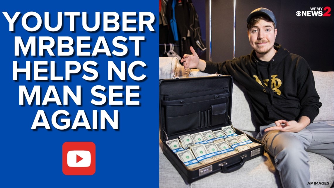 MrBeast pays for North Carolina man's surgery allowing him to see