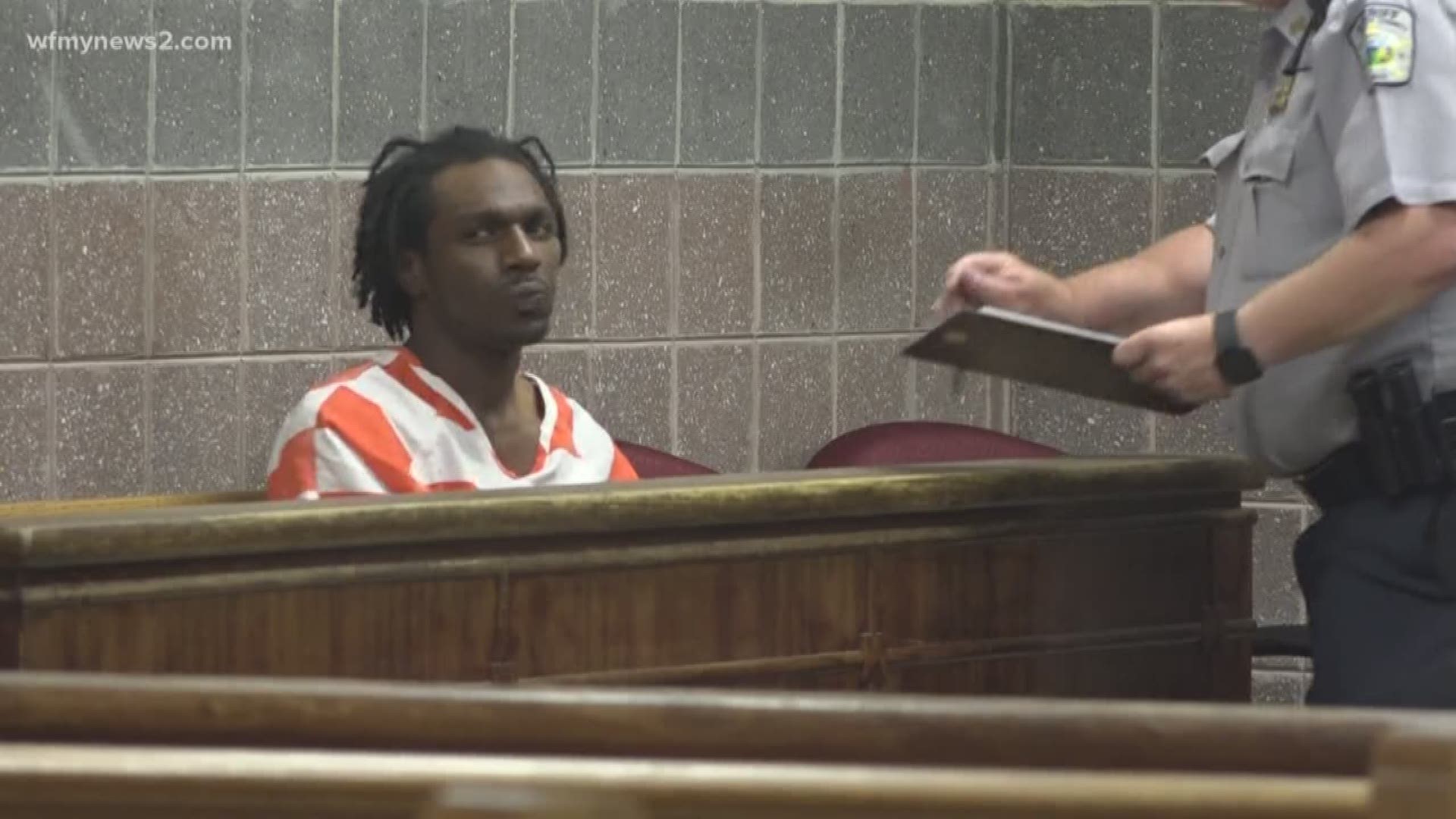 Today, 26 year old Hyquan Parker faced a judge charged in the murders of three people in Burlington. 
But in an emotion-filled courtroom, one of the victim's family members ended up in handcuffs as well.