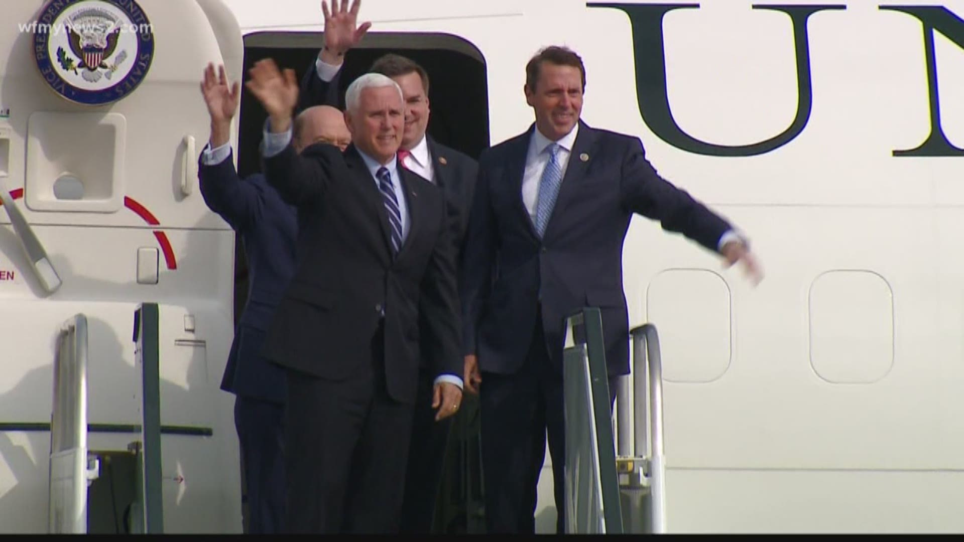 A viewer had questions following the vice president’s visit to Greensboro.