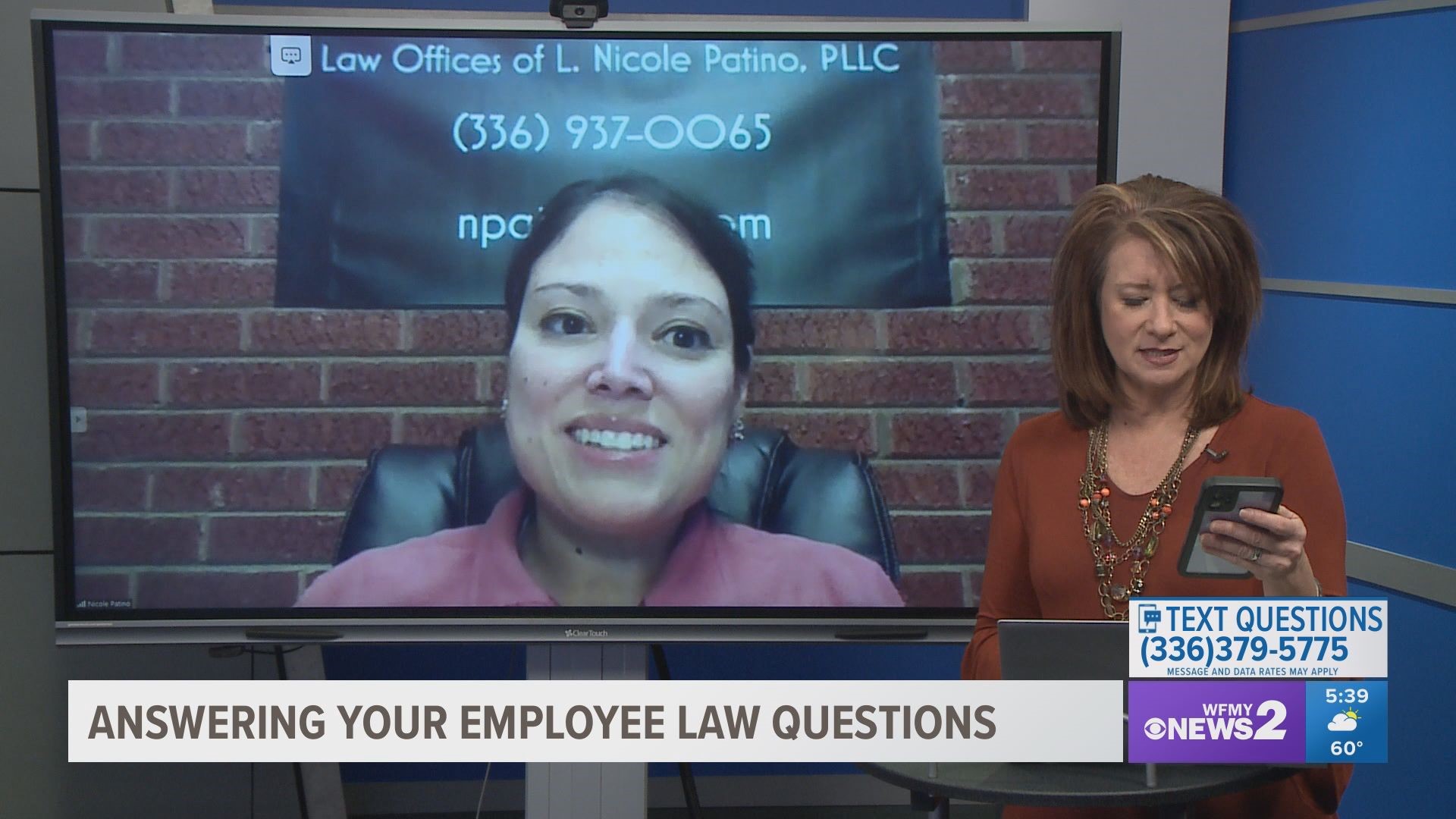 Nicole Patino joined 2 Wants to Know to give you answers to top employment law questions.