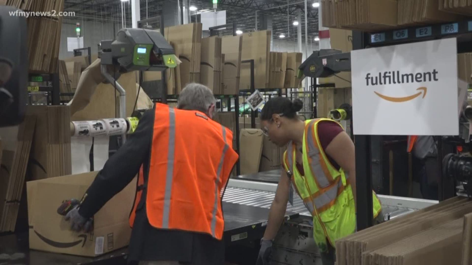 Charlotte, Garner, Kannapolis,  and Kernersville.
Places in North Carolina where Amazon has already set up shop or working on doing so.
These fulfillment centers are breathing life to those communities.