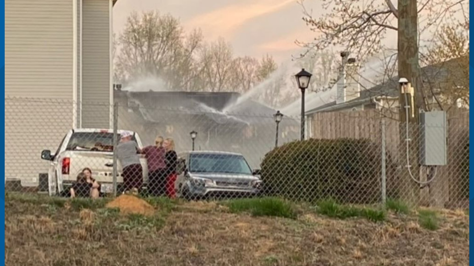 Greensboro condominium fire on Lawndale Drive closes road