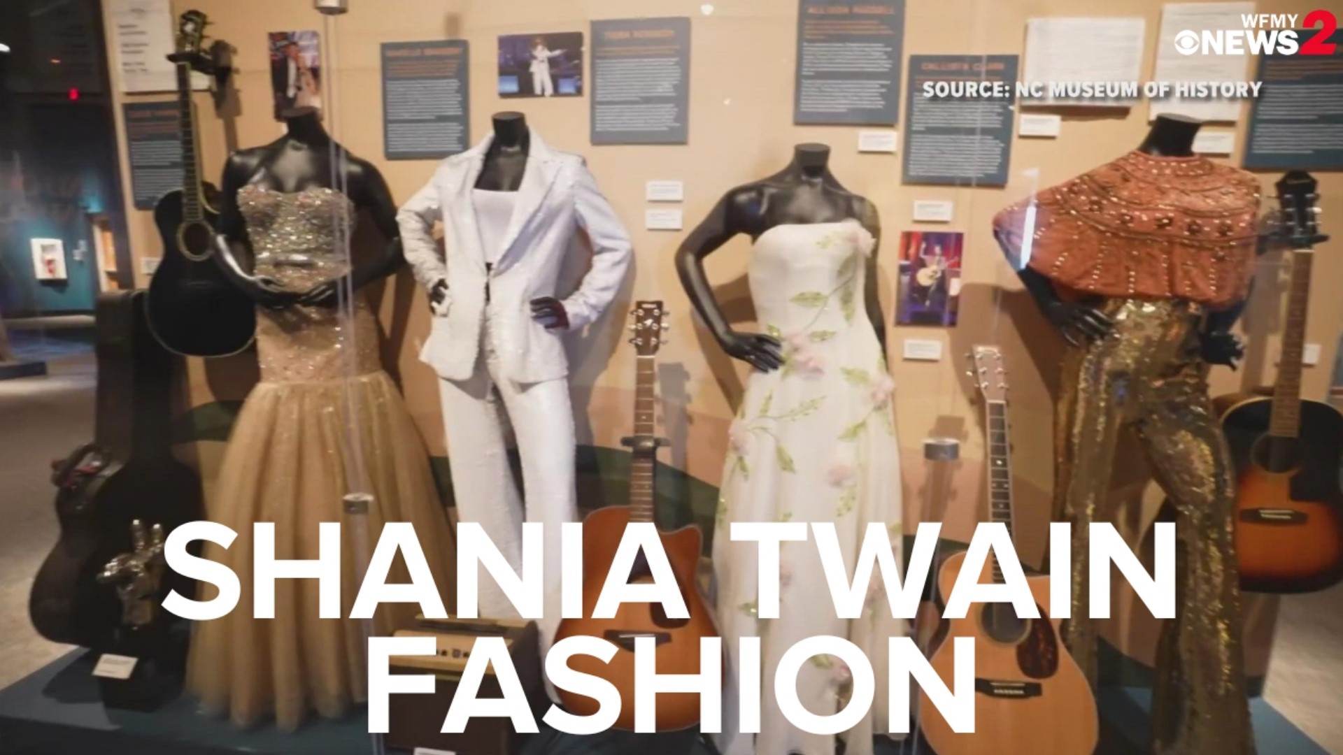 The fashion of country music stars Taylor Swift, Dolly Parton and more are on display at the North Carolina Museum of History.