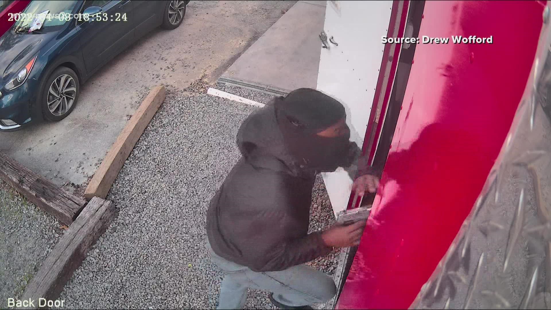 Video showed a man pull out a gun on a food truck worker off Spring Garden Street.