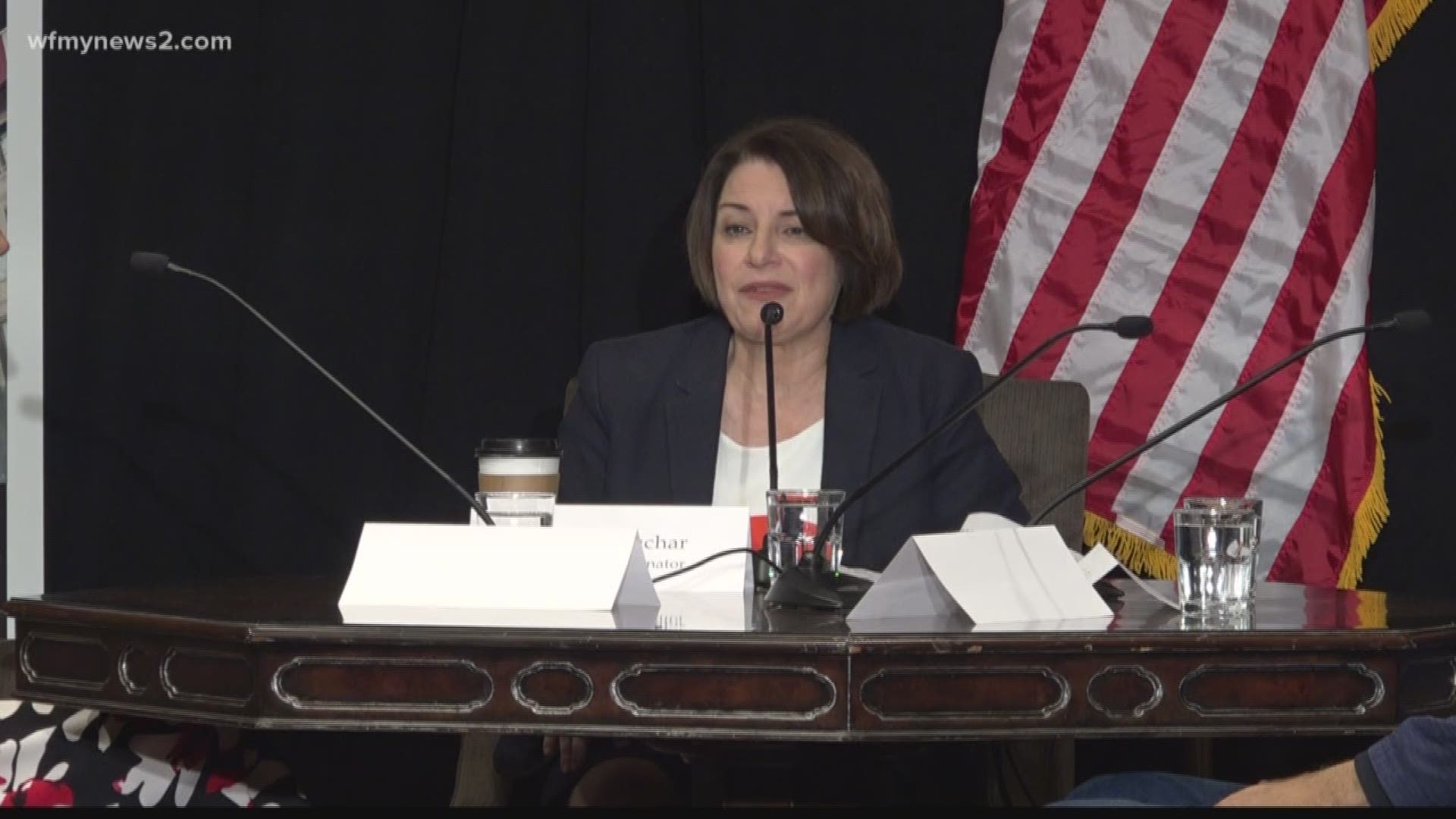 Klobuchar says she wants to make voting easier and disagrees with voter ID laws.