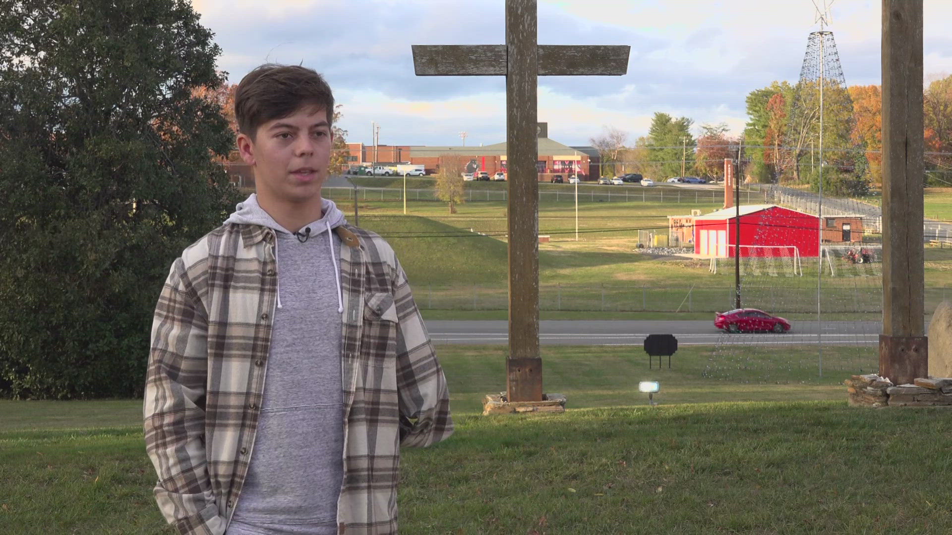 Morehead High School football player Trooper Wright relies on his faith after an ATV accident.