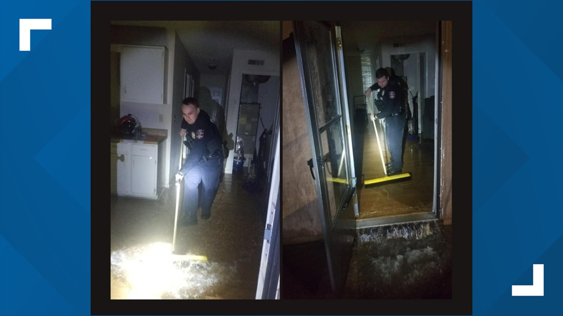Officers praised for cleaning out flooded apartment in Graham - Vimarsana News