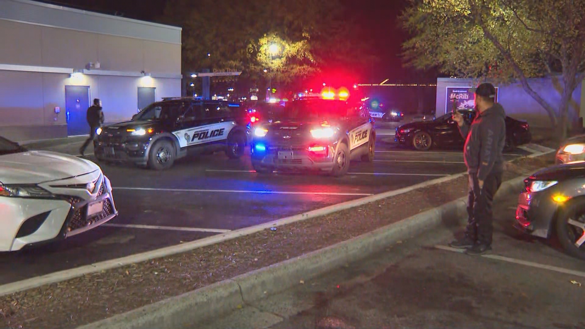 Witnesses told WFMY News 2 it started as a fight inside the restaurant then someone fired a gun in the parking lot.