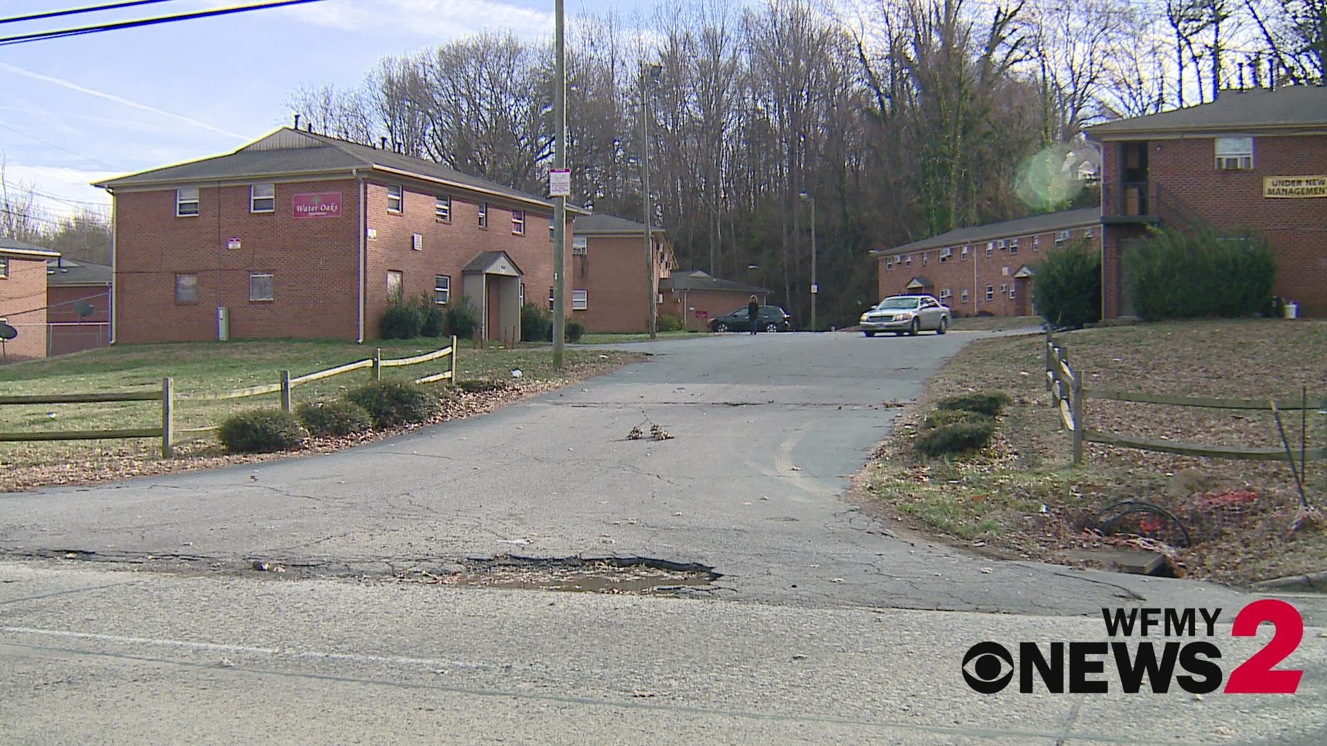 Two people were taken to the hospital after being critically shot at an apartment complex, police say.