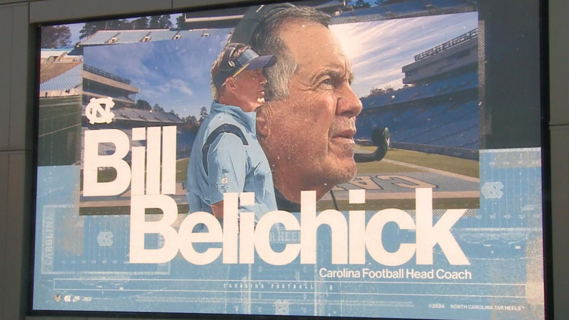 Eight-time Super Bowl champion Bill Belichick will be introduced officially as UNC's head football coach in Thursday's presser. 