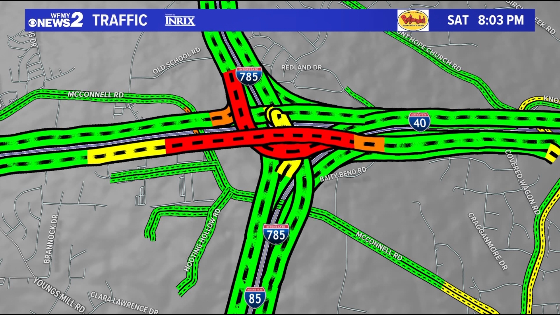 Lanes reopen on I-40 East in Guilford County after crash | wfmynews2.com