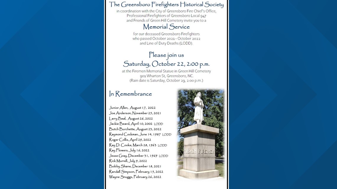 Greensboro Fire Department to honor fallen firefighters - Vimarsana News