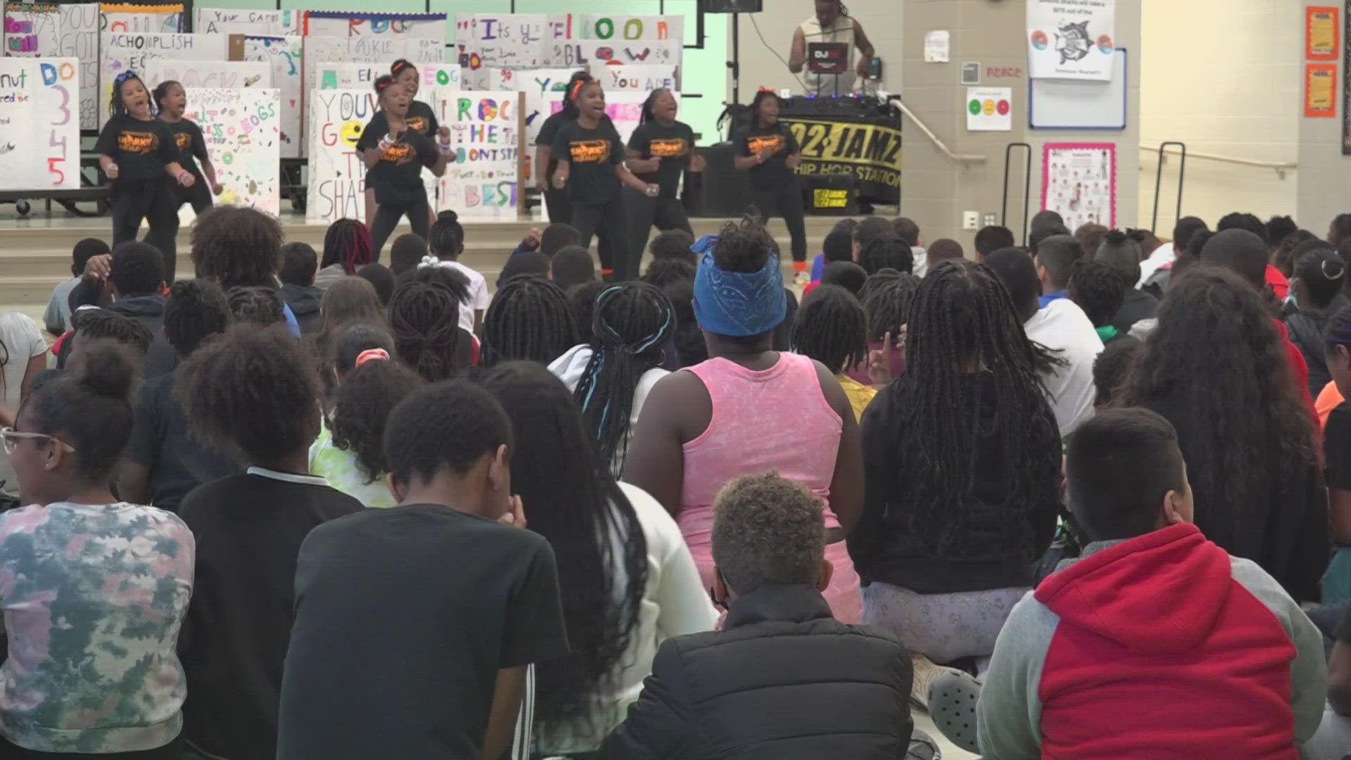 It's the school's first time hosting the pep rally, but leaders said it was a major success.