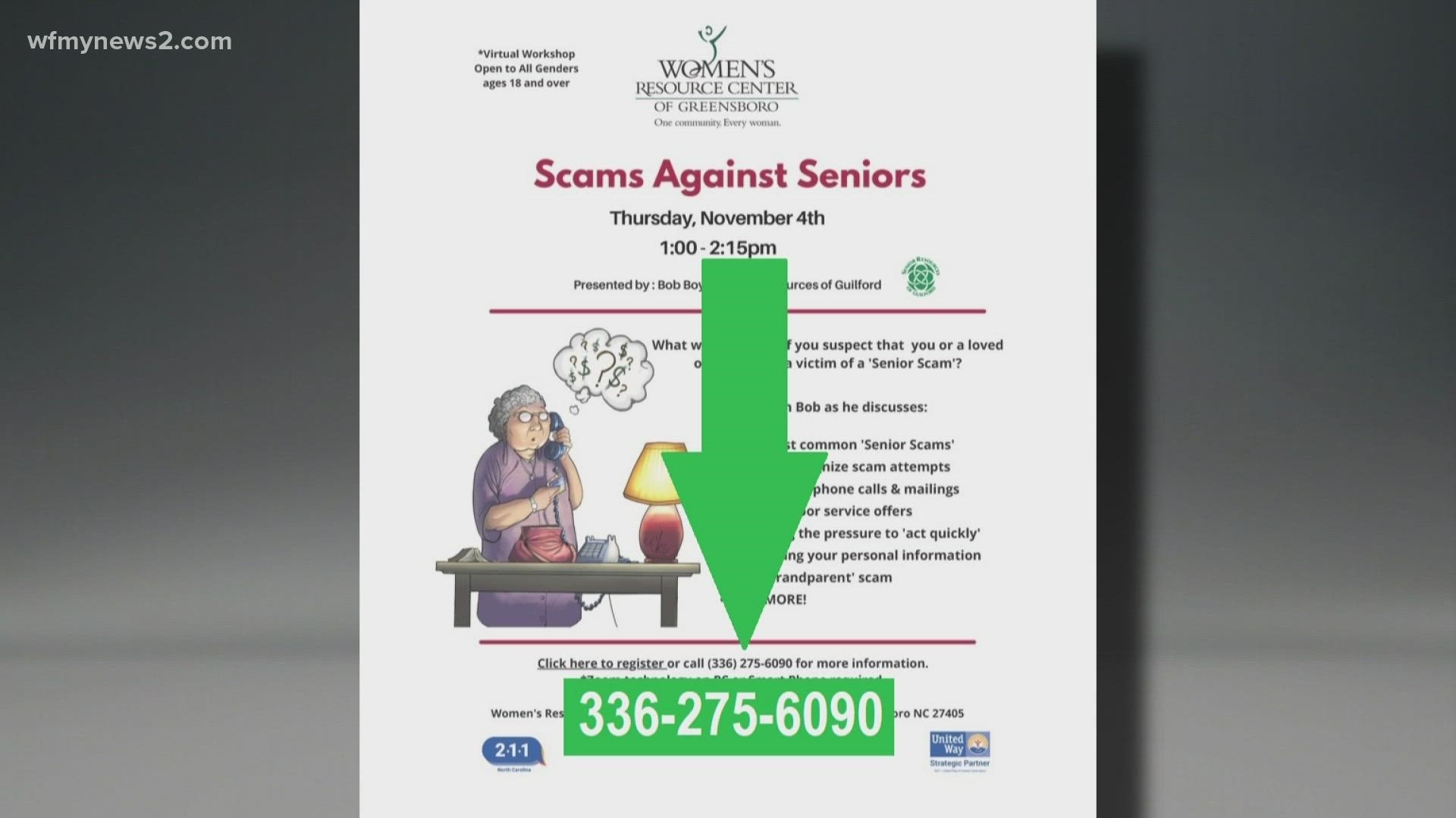 There's a free workshop training people on how to recognize scams and protect your information.