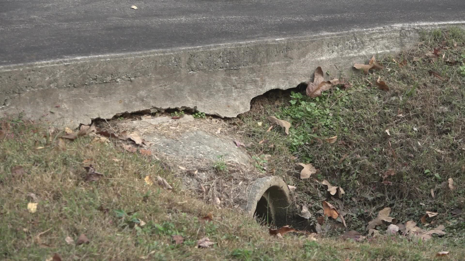 The concrete was damaged after years of erosion. The repairs never happened, and the contractor took months to respond to the family's calls.