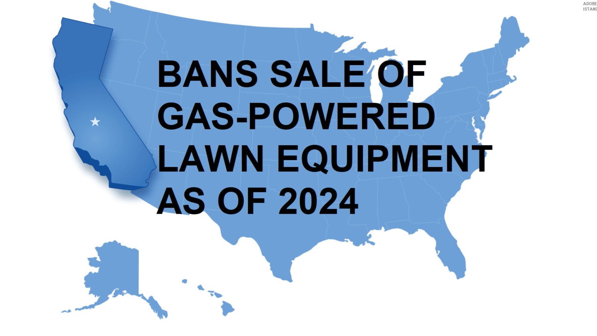 Gas vs Electric CA bans gas lawn equipment by 2024
