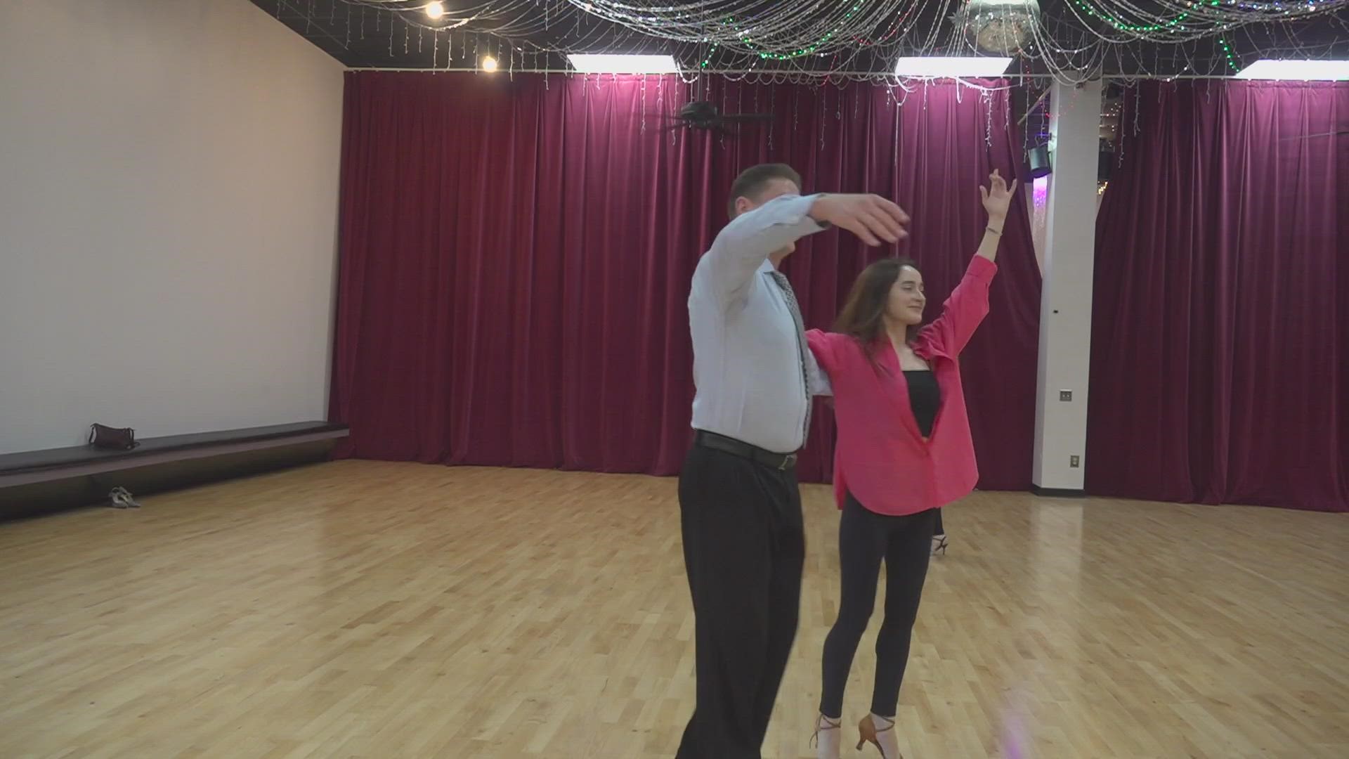 The Ukrainian families were brought to the United States through a rescue program launched by the Fred Astaire Dance Studio in Greensboro.