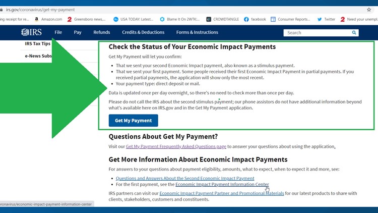How to check the status of your stimulus payment