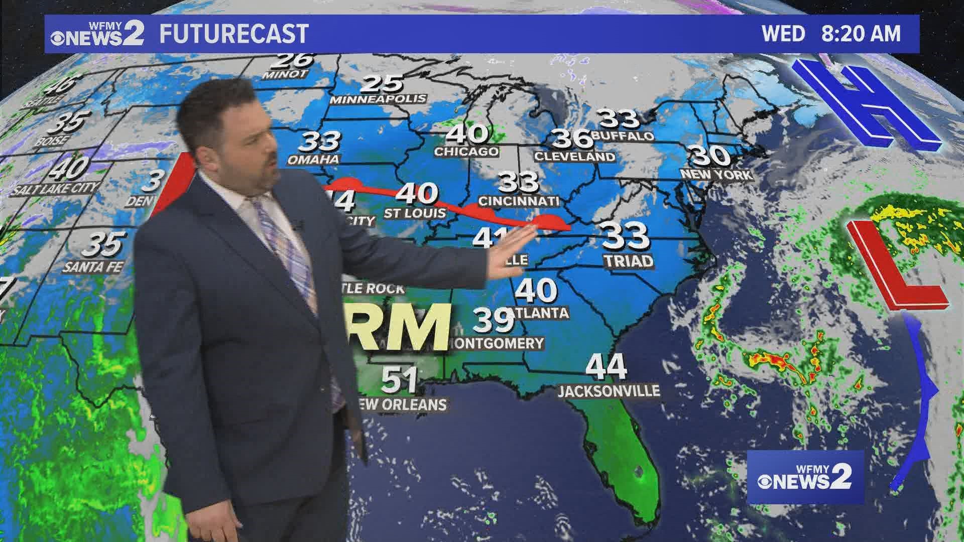 Greensboro weather forecast for February 19, 2024