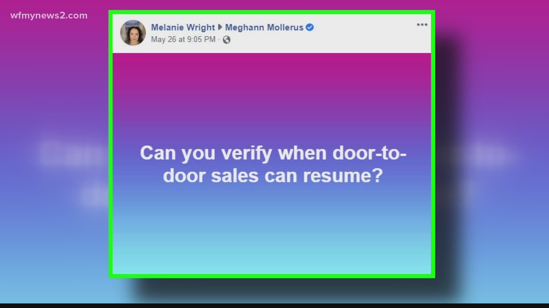 We asked the state attorney general if the sales person at your door has to have an i.d. on them. He said it would be good practice but it's not required.