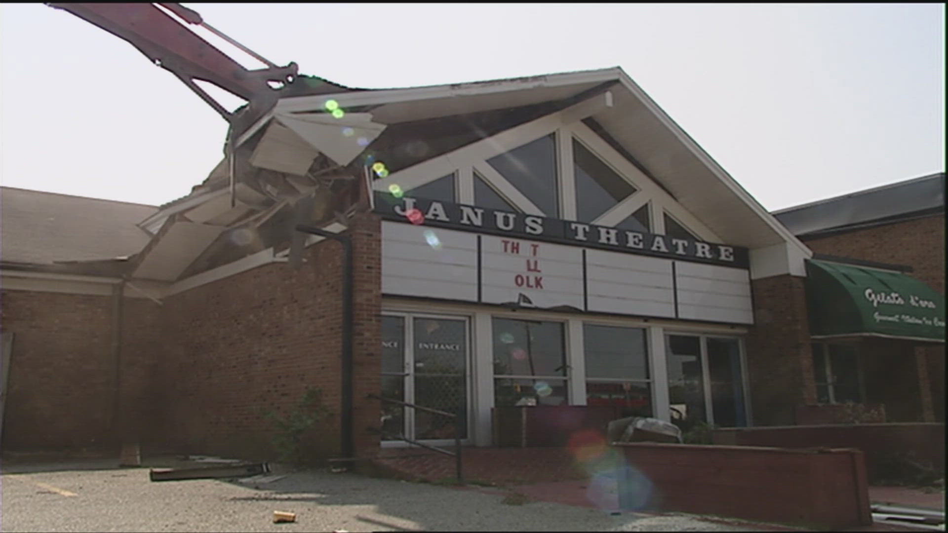 The former theater is now the site of a First Citizen's Bank.