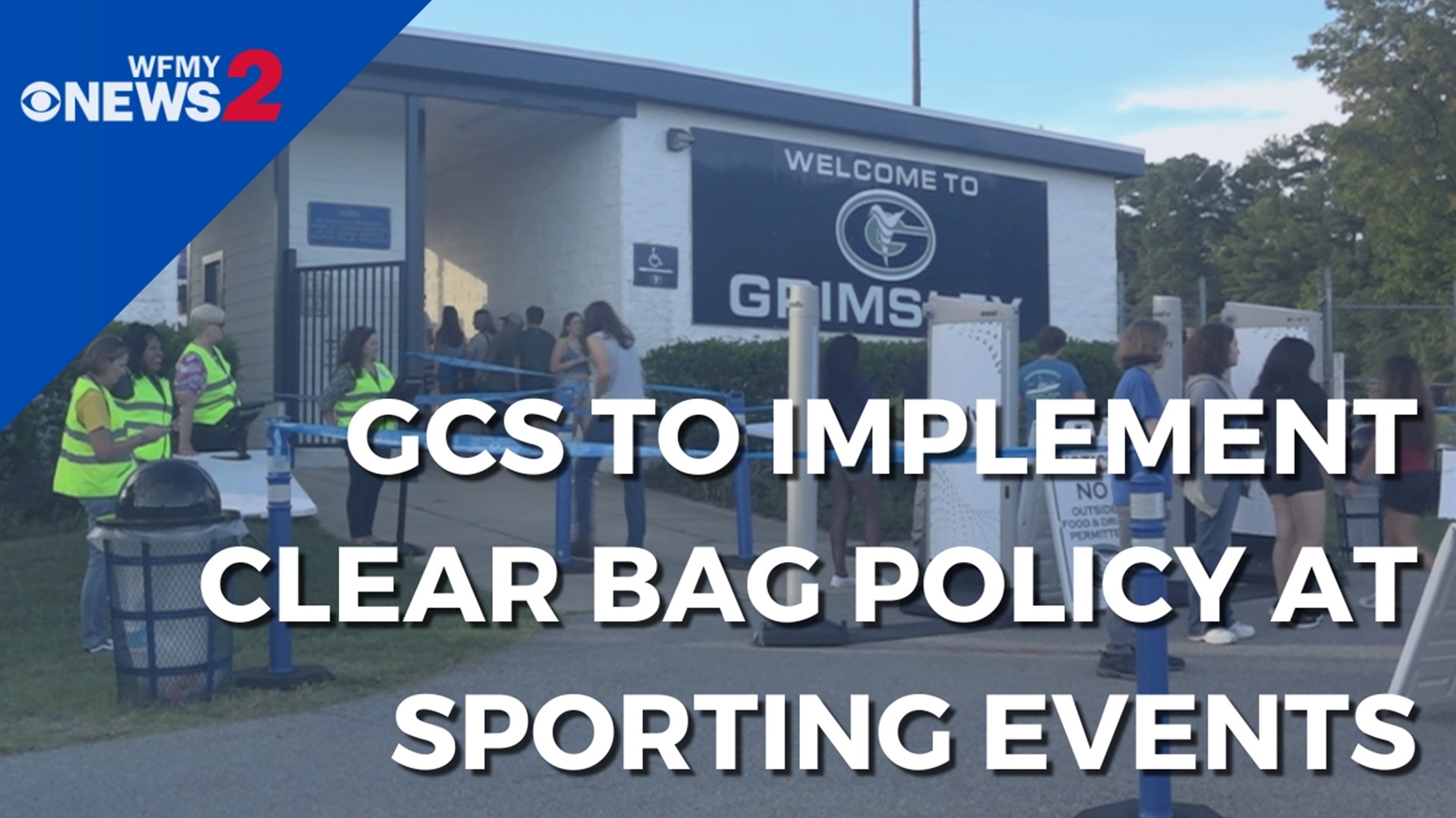 GCS officials said no traditional bags are allowed at sporting events. It’s a measure meant to keep spectators safe.