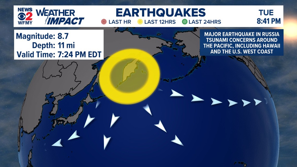 8.8-magnitude earthquake near Russia triggers tsunami