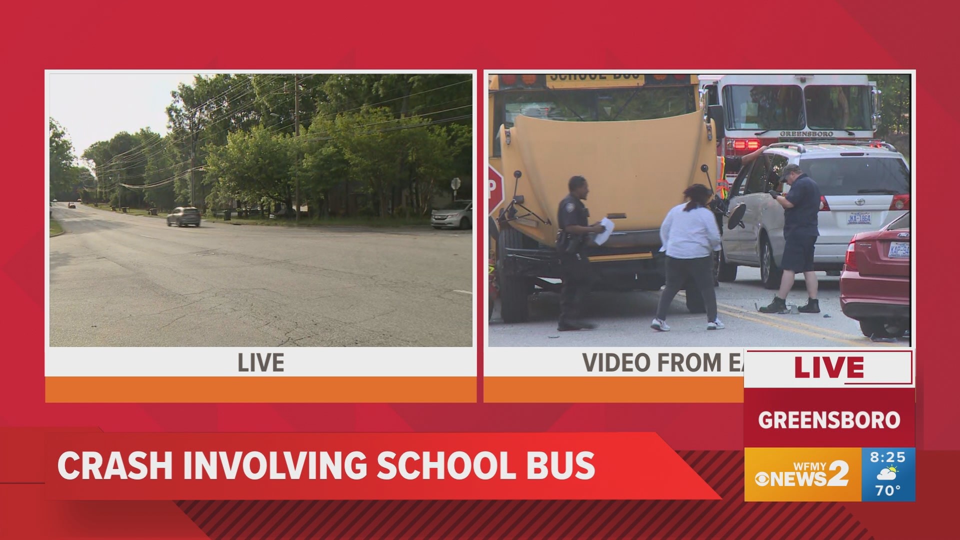 School bus involved in crash along Hilltop Road near Fairfax Road ...