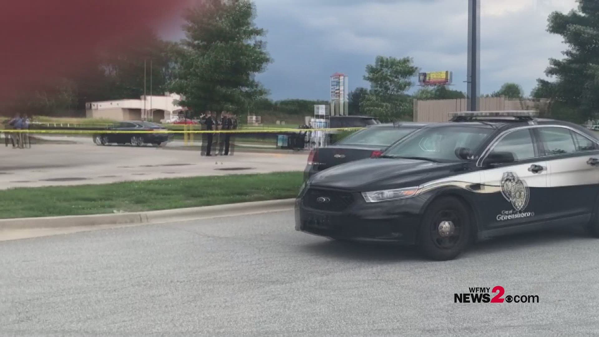 Greensboro police say a man died after being shot at the Murphy USA gas station at Pyramid Village.