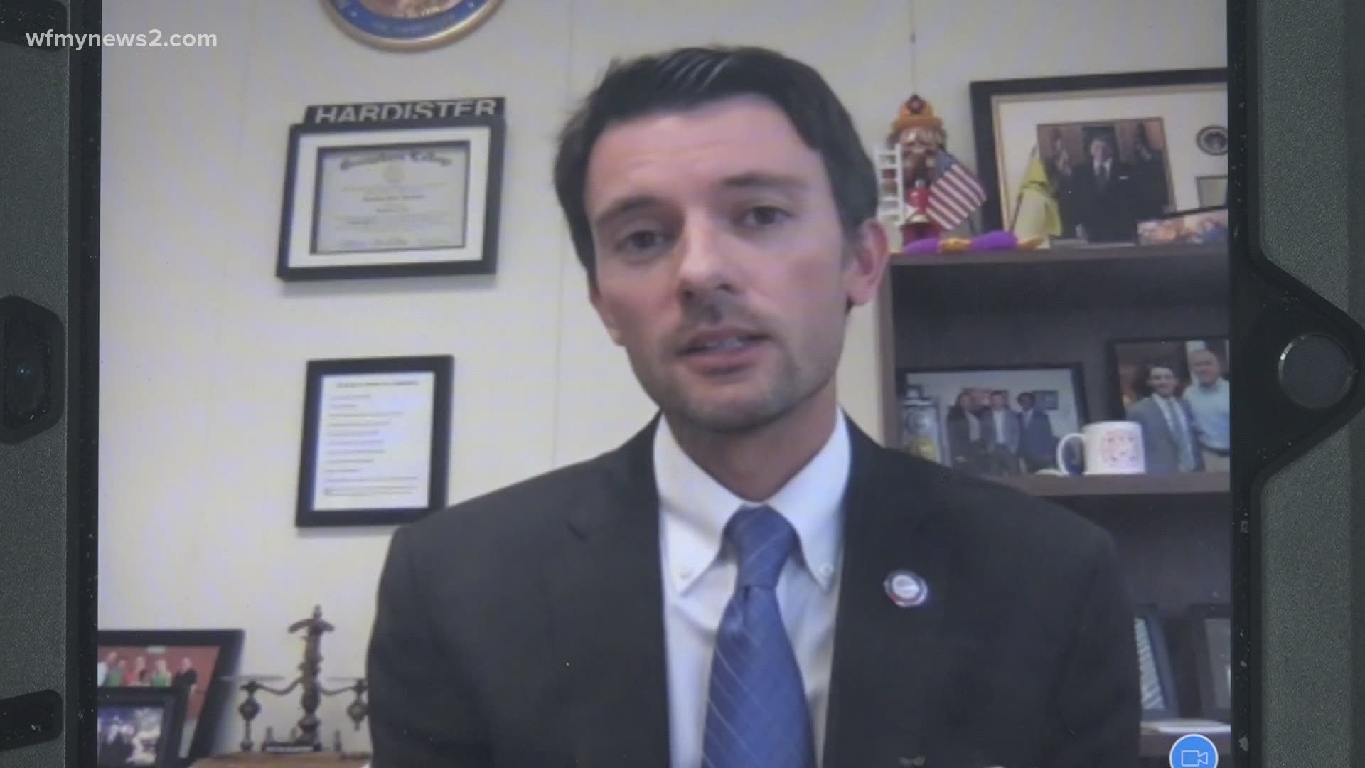 Local lawmaker Jon Hardister says the General Assembly was uninformed of Gov. Roy Cooper’s decision to delay phase 3. Cooper delayed the move for three weeks.