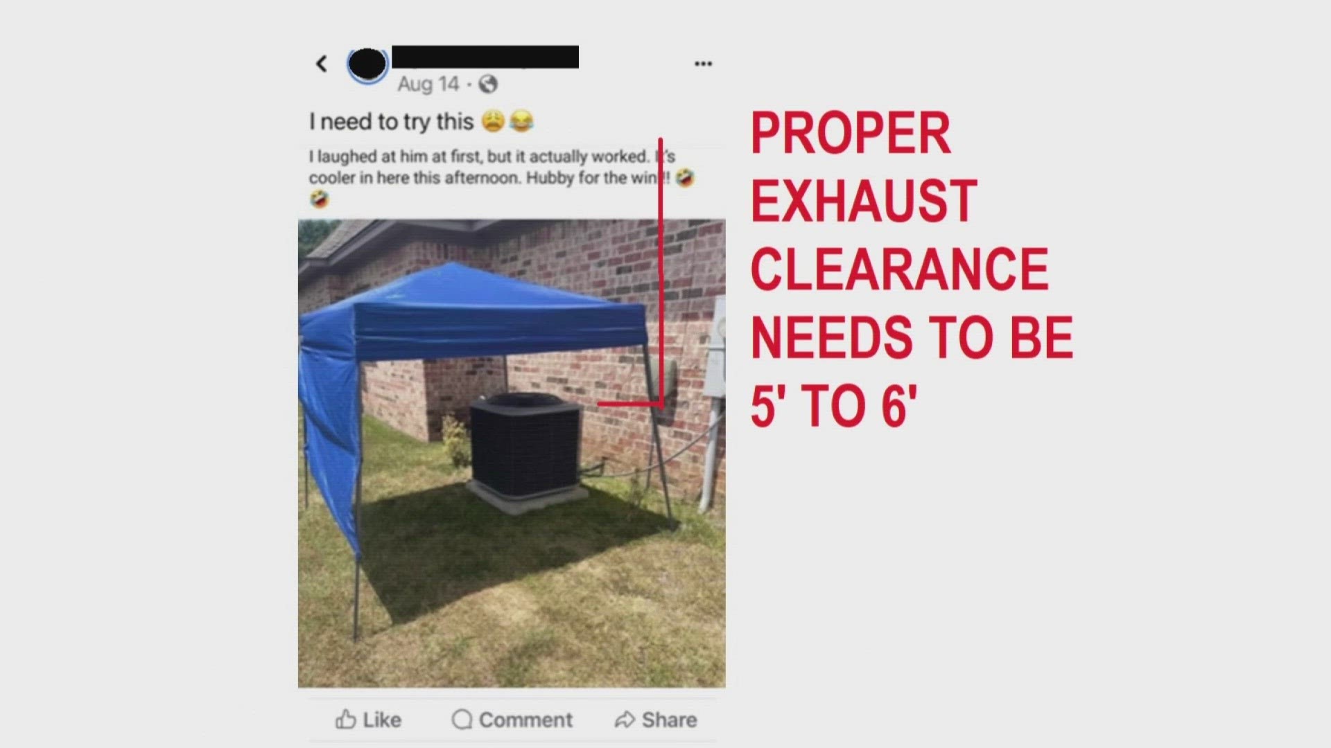 This air conditioning tent trick is making the rounds on Facebook. But does it really cut down on cooling costs?