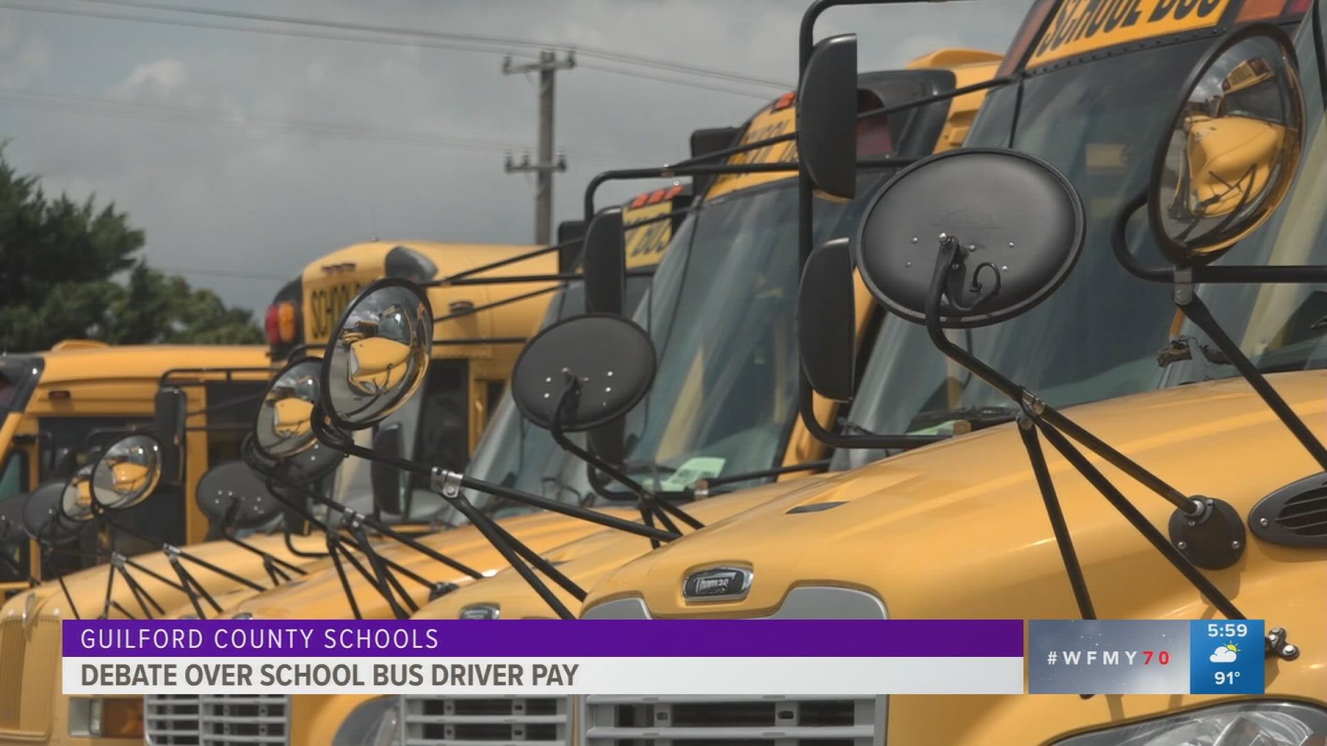 Guilford County school bus drivers say they were promised raises, but school officials say there isn't funding for it.