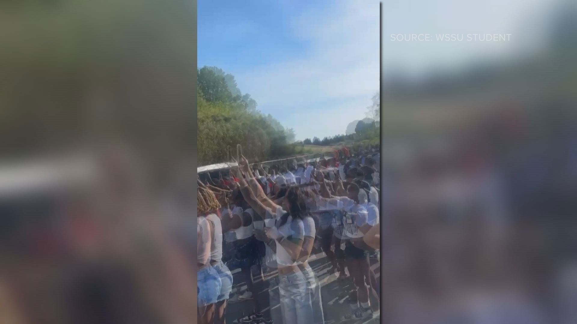 A WSSU student sent WFMY this video, and said this was taken during the party on N. Patterson Avenue Tuesday night.