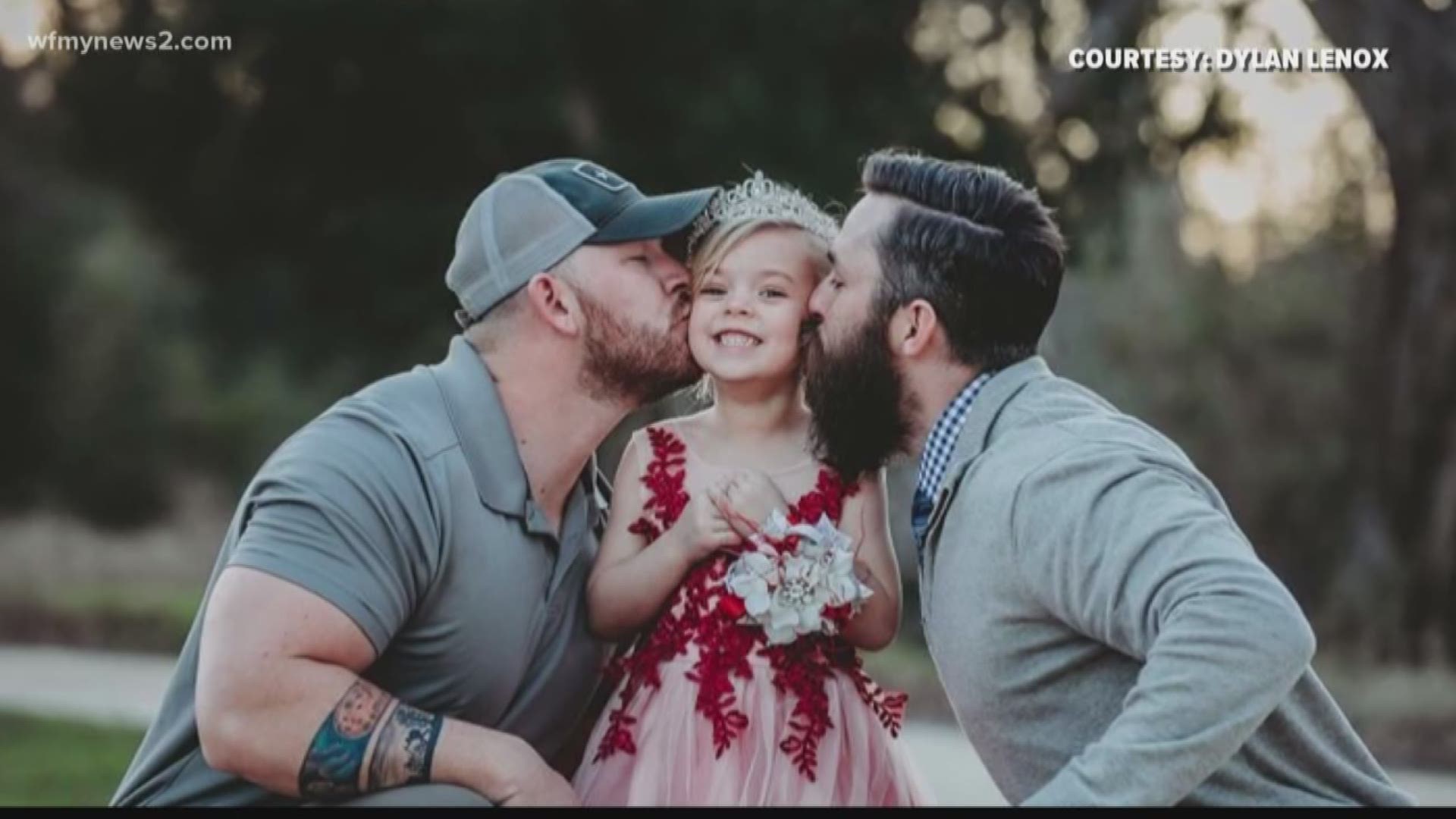 It's a story touching hearts across the country, about a dad, his daughter and her soon-to-be step dad in Texas.