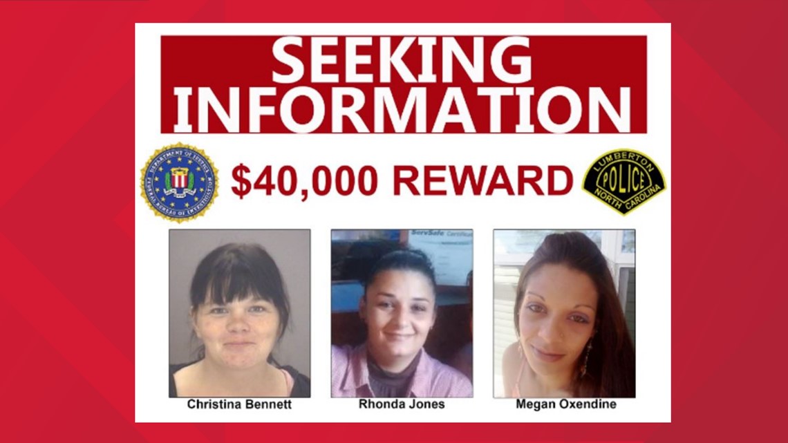 FBI offering $40,000 reward after three women found dead in NC ...