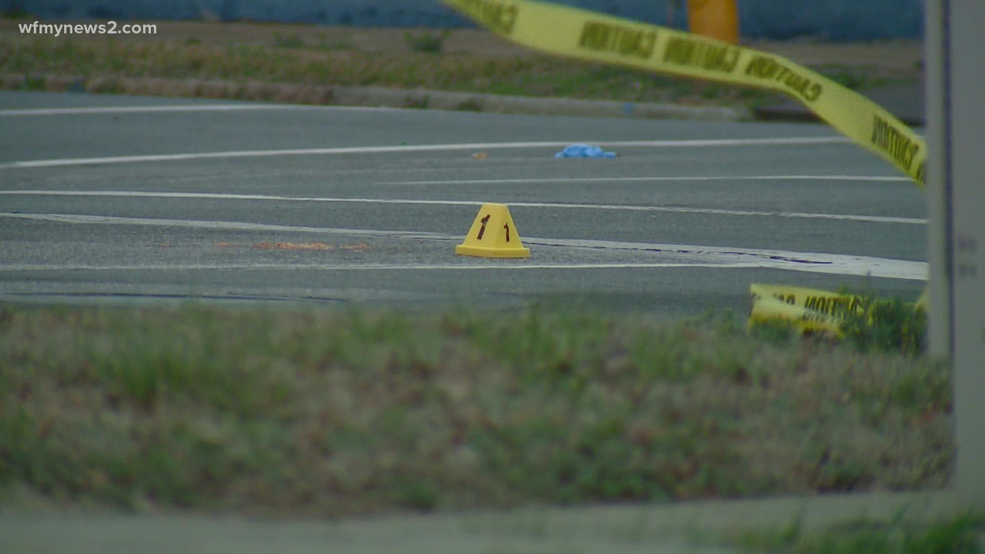 Winston-Salem police are searching for the suspects who shot and killed 2 people on Highway 52.