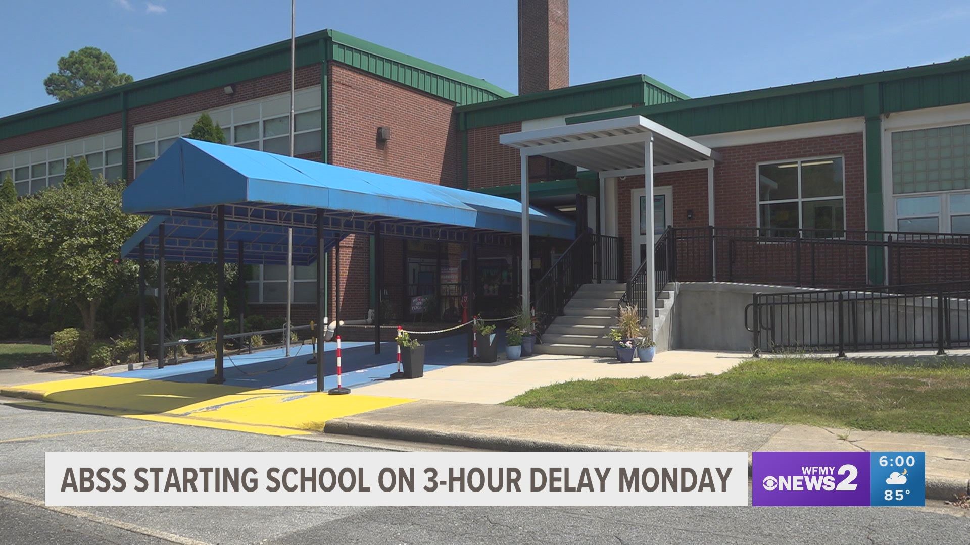 Alamance-Burlington Schools students start the school year two weeks late, on a three-hour delay.