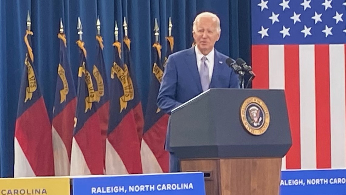 Pres. Biden Visits NC To Announce New Economic Plan | Wfmynews2.com