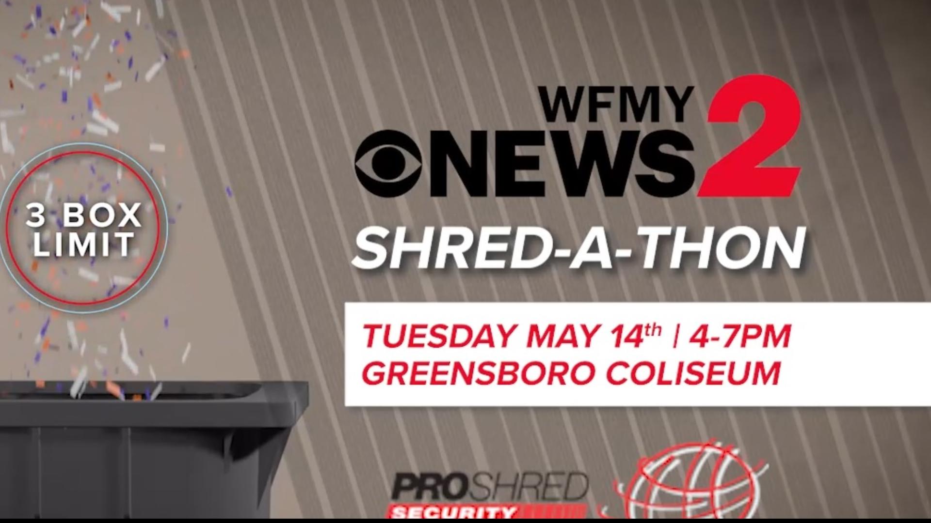 You can shred your private info at the WFMY News 2 Shred-a-thon.