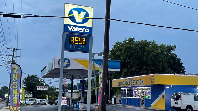 We found gas below $4 in Greensboro, but it's still a rare sight